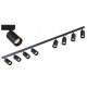 GU10 tračna lampa VIKI-L 8 - crna