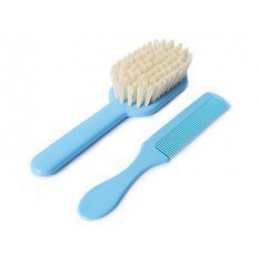 Dječja četka i češalj za kosu 0m+ POUPY Plavi