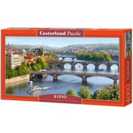 CASTORLAND puzzle 4000 komada - Vltavski mostovi u Pragu