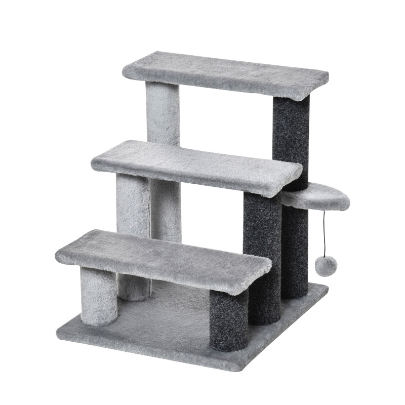 Aga Stepenice za mačke 48x40x45 cm Sive