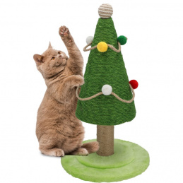 Grebalica za mačke u obliku božićnog drvca