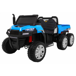 Farmerski auto za 2 djece Plava + 4x4 + Daljinsko upravljanje + Kiper + LED Audio