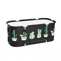 Aga Sklopiva prijenosna kada 115x60x50 cm Crna