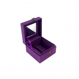 Aga Kutija za nakit 12,2x12,2x8,5 cm Ljubičasta