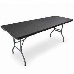 Aga Vrtni sklopivi stol 180x74x74 cm Crni
