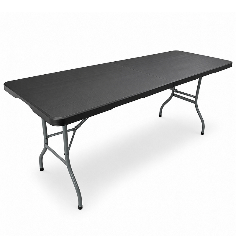 Aga Vrtni sklopivi stol 180x74x74 cm Crni