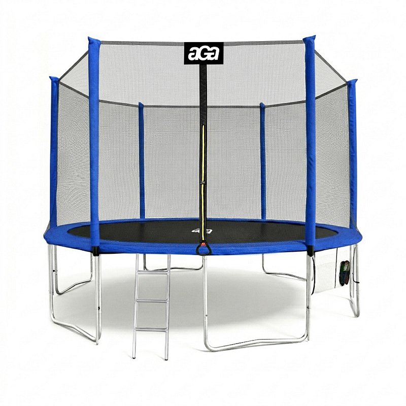 Aga SPORT PRO Trampolin 400 cm Plava + zaštitna mreža + ljestve + džep za obuću