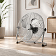 Aga Podni ventilator 50 cm Srebrni