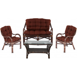 Aga Ratanova garnitura BUTEO 2 Choco Dark Brown