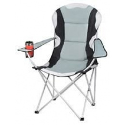 Vrtna i kamping stolica s jastukom siva Malatec 2300