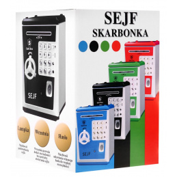 Dječja kasica 3+ crvena Štednja novca + učenje poslovanja