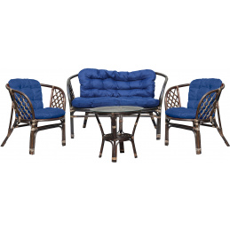 Aga Ratan garnitura BAHAMA Choco Dark Blue