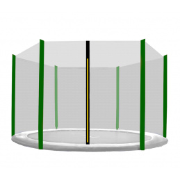 Aga Zaštitna mreža 180 cm za 6 štapova Crna mreža / Tamno zelena
