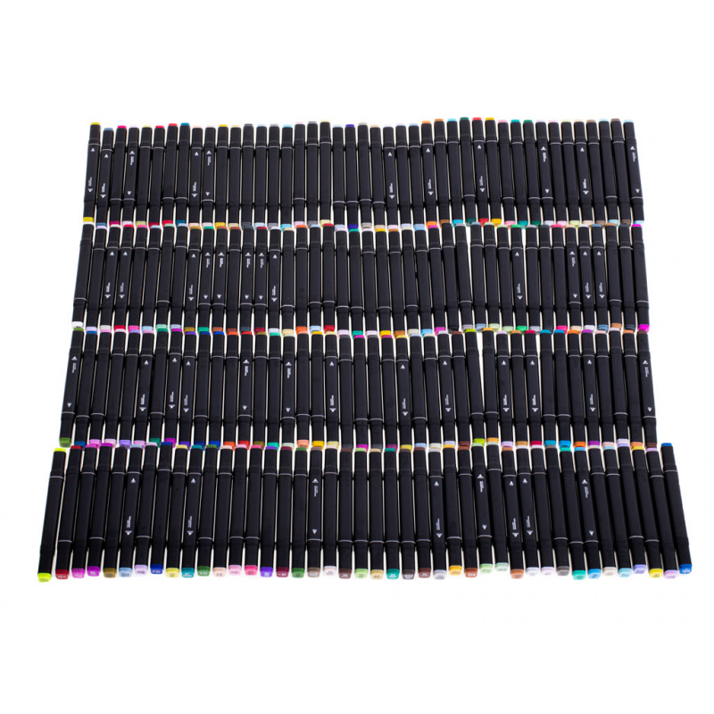 Aga Obostrani alkoholni flomasteri u kovčegu 168 komada