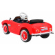 BMW 507 Retro dječji električni auto crveni + LED audio + daljinski upravljač + eko koža + EVA + spori start
