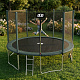 Aga SPORT PRO Trampolin 400 cm Tamno zelena + zaštitna mreža + ljestve + džep za obuću