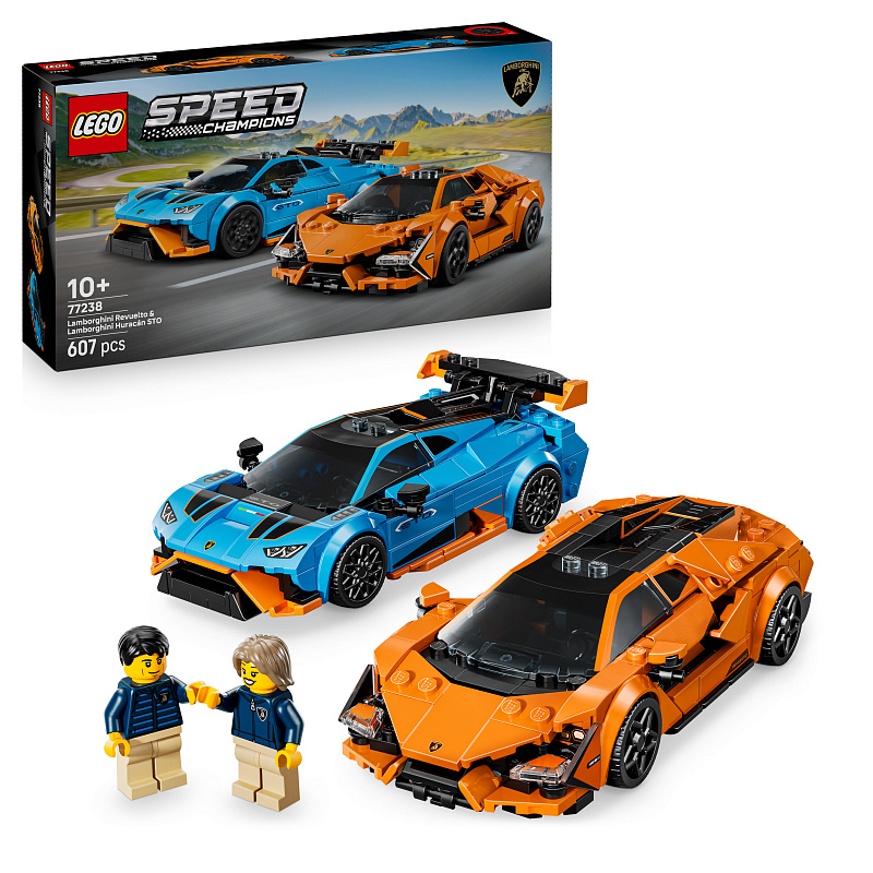 LEGO® Speed Champions Lamborghini Revuelto i Huracán STO 77238
