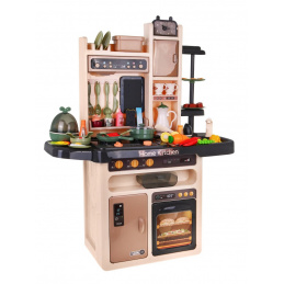 Stilska kuhinja za djecu 3+ Vodena slavina + Interaktivni plamenik s parom + Audio panel 65 el.