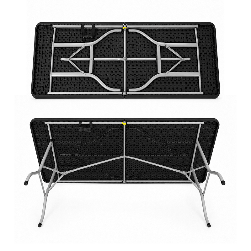 Aga Plastični sklopivi pivski set Crni 6DAZ290 - II. KVALITETA