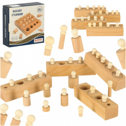 Aga Drvene cilindrične utege montessori sortirka Aga Drvene cilindrične utege montessori sortirka