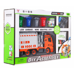 Interaktivno smećarsko vozilo za djecu 3+ Uči o ekologiji + 4 spremnika + kartica otpada