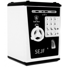 Dječja kasica 3+ crna Štednja novca + učenje poslovanja