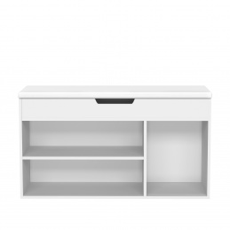 Aga Drveni ormarić za cipele s jastučićem MR2117 Bijeli