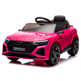 AUDI SQ8 RUŽIČASTI Auto na akumulator EVA Koža pilot Akumulator litij-ionski