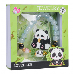 Set nakita Plava Panda Narukvica