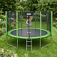 Aga SPORT PRO Trampolin 366 cm Svijetlo zelena + zaštitna mreža + ljestve