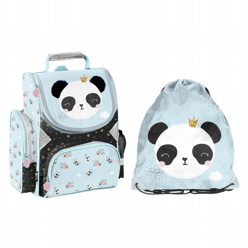 Paso Školski set torba + vrećica za leđa Panda