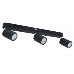 LED stropna točkasta svjetiljka VIKI 3x GU10 crna