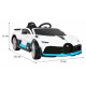 Bugatti Divo Dječji autić na baterije bijeli + daljinsko upravljanje + EVA + spori start + LED MP3