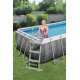 Power Steel 404x201x100 Imitacija ratana 13x6FT BESTWAY 6in1 Rack Pool + pumpa + ljestve