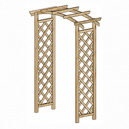 Aga Vrtna pergola s lukom 221,5x52x130 cm- II. KVALITETA