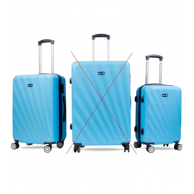 Aga Travel Putni koferi, vel. M+S Modrá 2CZ046 - II. Kvaliteta