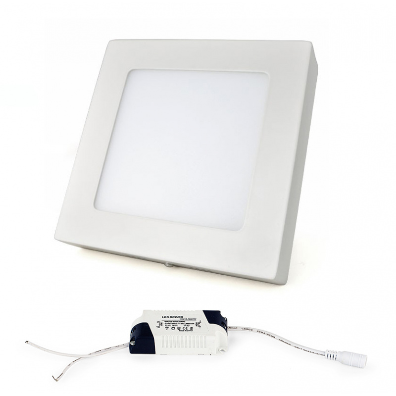 LED panel KVADRATNI BRGD0128 170x170x35mm površinski - 12W - 230V - 860Lm - hladno bijela