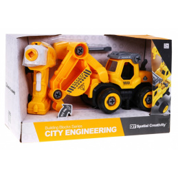 Odvijajući bager s pogonom za djecu 3+ Električni odvijač + pogonski modul + zvukovi