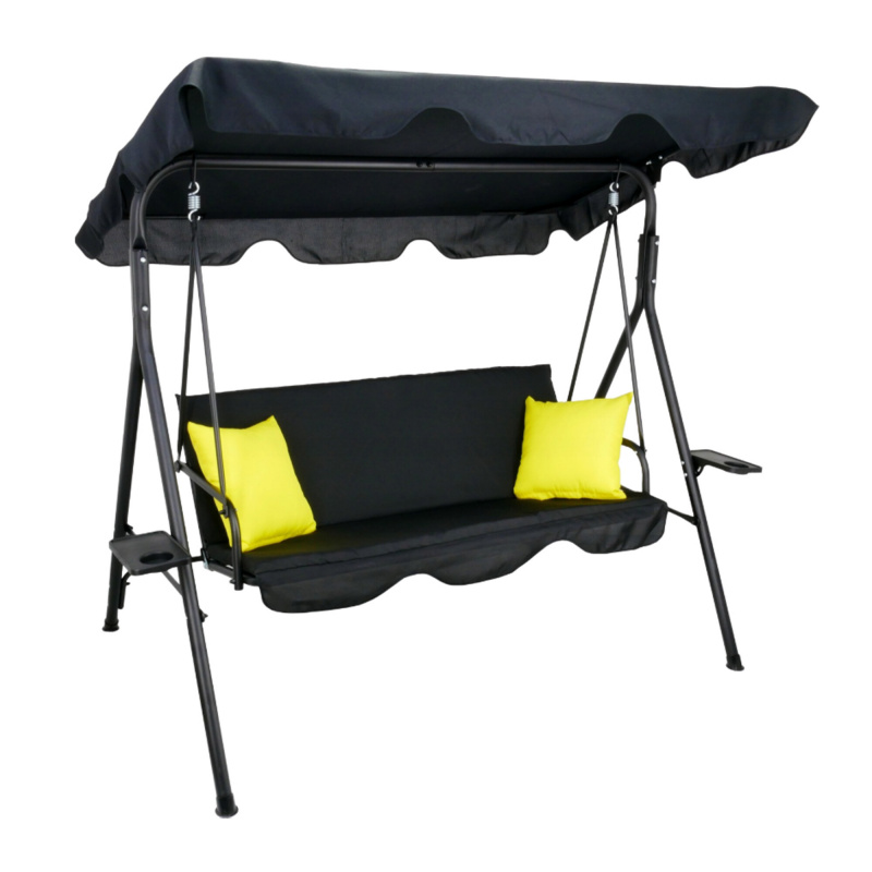 Aga Vrtna ljuljačka 170x118x153 cm Crna