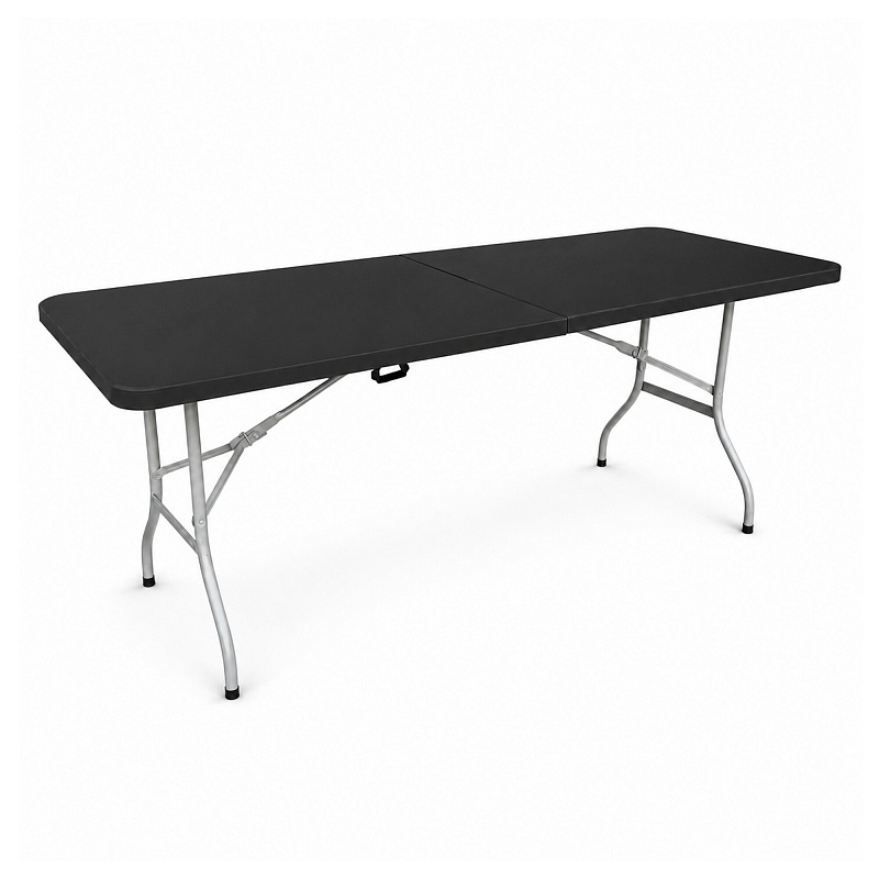 Aga Vrtni sklopivi stol 180x74x74 cm Crni 6DAZ319 - II. KVALITETA