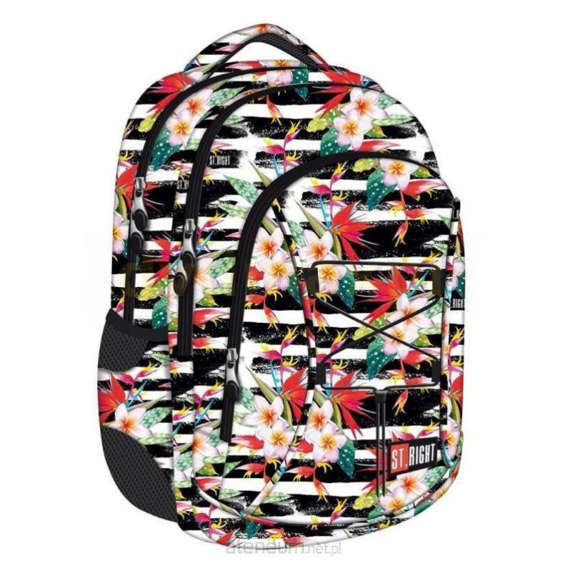 St.RIGHT Školski ruksak s tri pretinca Tropical Stripes