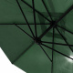Aga Viseći vrtni suncobran 300 cm Tamnozeleni