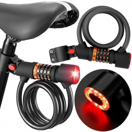 L47H LOKOT ZA BICIKL SA KODOM I SVJETILJKOM