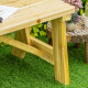 Aga Drvena vrtna klupa 116x56x80 cm Prirodna