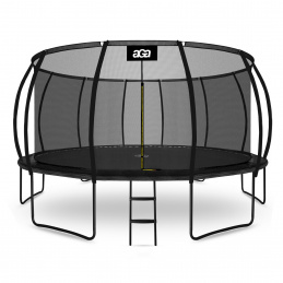 Aga SPORT EXCLUSIVE Trampolin 500 cm Crna + zaštitna mreža + ljestve