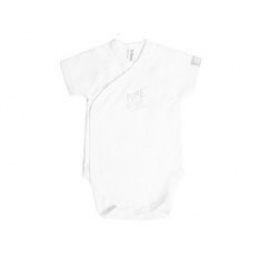 BAMBOOM Bambusovo bodi s kratkim rukavima 0m Bijelo