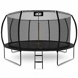 Aga SPORT EXCLUSIVE Trampolin 430 cm Crna + zaštitna mreža + ljestve