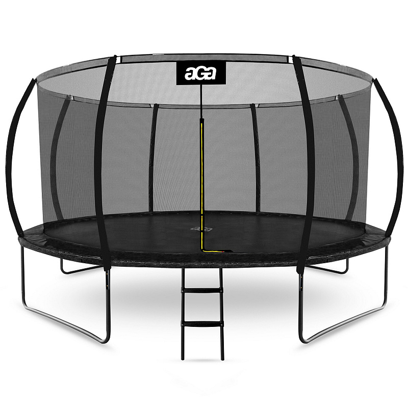 Aga SPORT EXCLUSIVE Trampolin 430 cm Crna + zaštitna mreža + ljestve