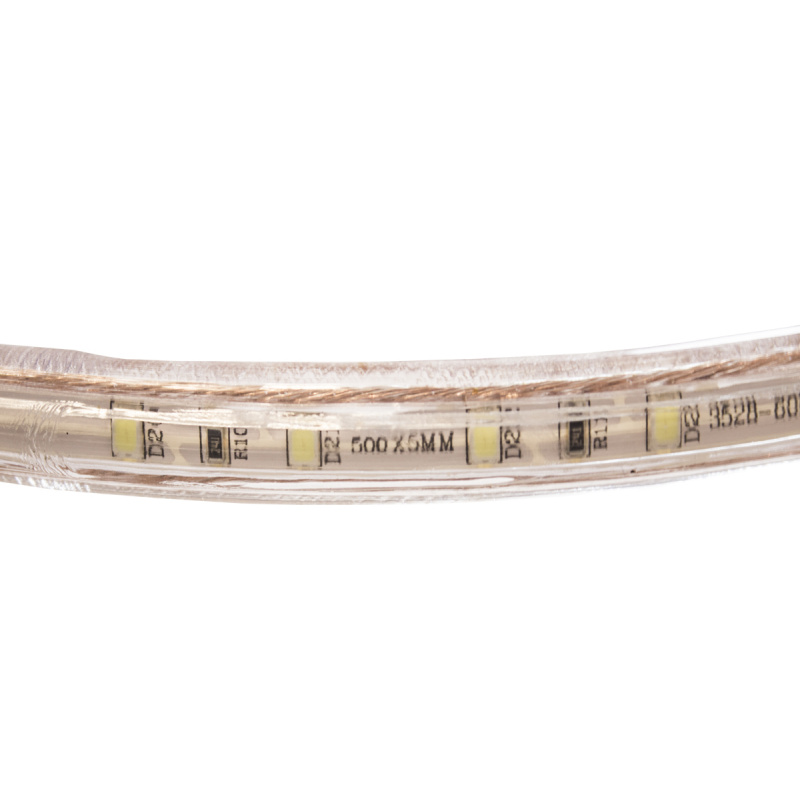 LED traka - 230V - SMD 2835 - 1m - 60LED/m- 6W/m - 380Lm - IP68 - topla bijela - 10mm