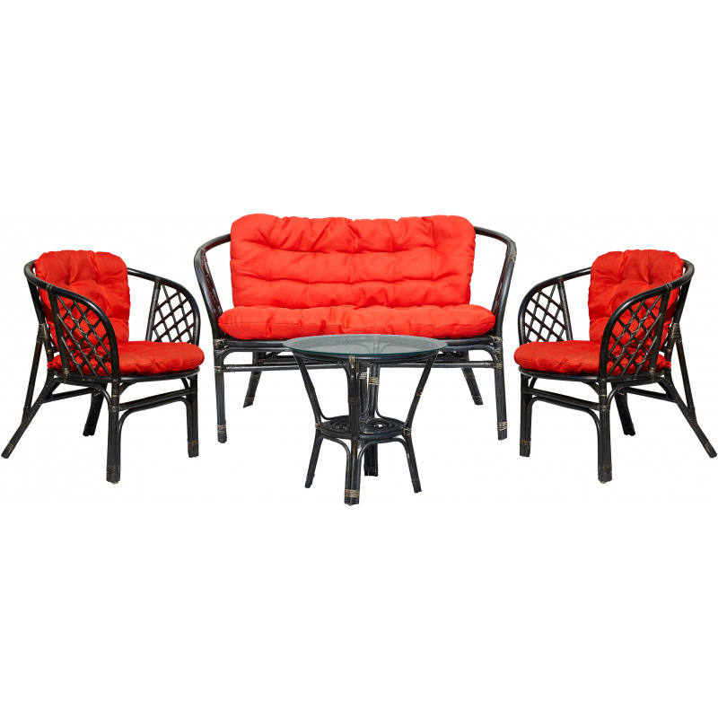 Aga Ratanova garnitura BAHAMA Black Red